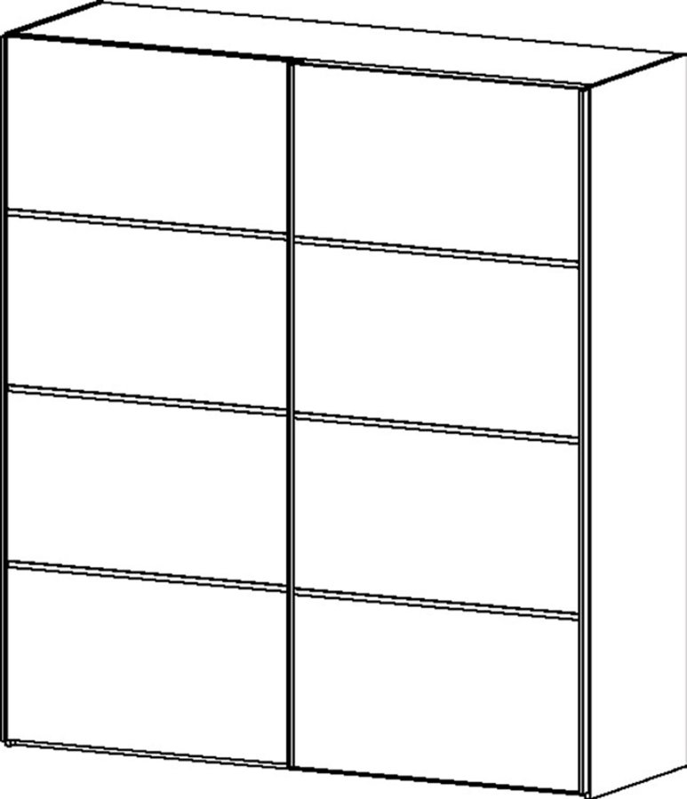 
TVILUM verona garderobeskab - hvid træ, 2 skydedøre
