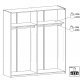 
TVILUM verona garderobeskab - hvid træ, 2 skydedøre
