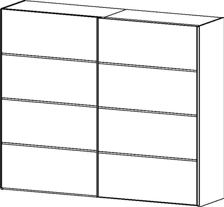 
TVILUM Verona skydedørsskab - hvidt træ (2 skydedøre)

