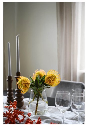 ROWICO rektangulr Yumi spisebord m. udtrk - sort asketrsfiner og gummitr (190x90) 