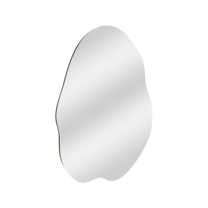 NORDVÄRK Ohho vgspejl, organisk - spejlglas og sort MDF (85x60)