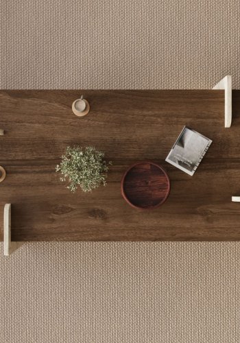 NORDV�RK Leapiri � salongbord i valn�tt, travertin