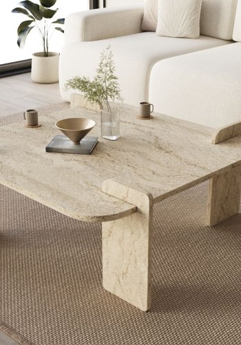NORDV�RK Woog - Travertin salongbord