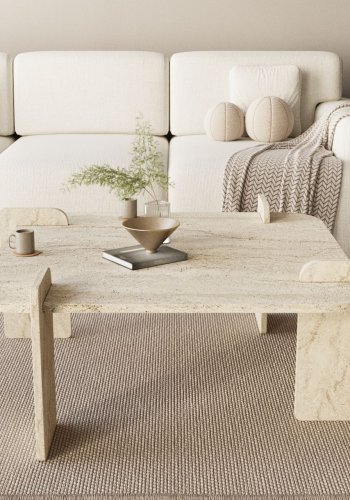 NORDV�RK Woog - Travertin salongbord