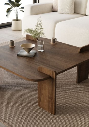 NORDV�RK Tre - salongbord i valn�tt