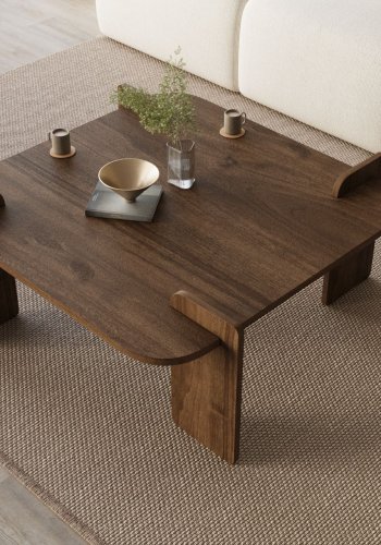 NORDV�RK Tre - salongbord i valn�tt