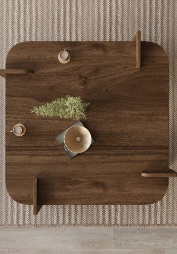 NORDV�RK Tre - salongbord i valn�tt