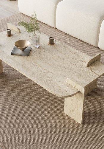 NORDV�RK Lovge - Travertin salongbord