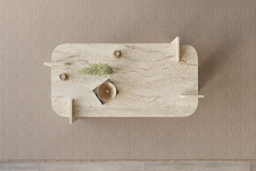 NORDV�RK Lovge - Travertin salongbord