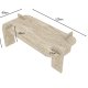 NORDV�RK Lovge - Travertin salongbord