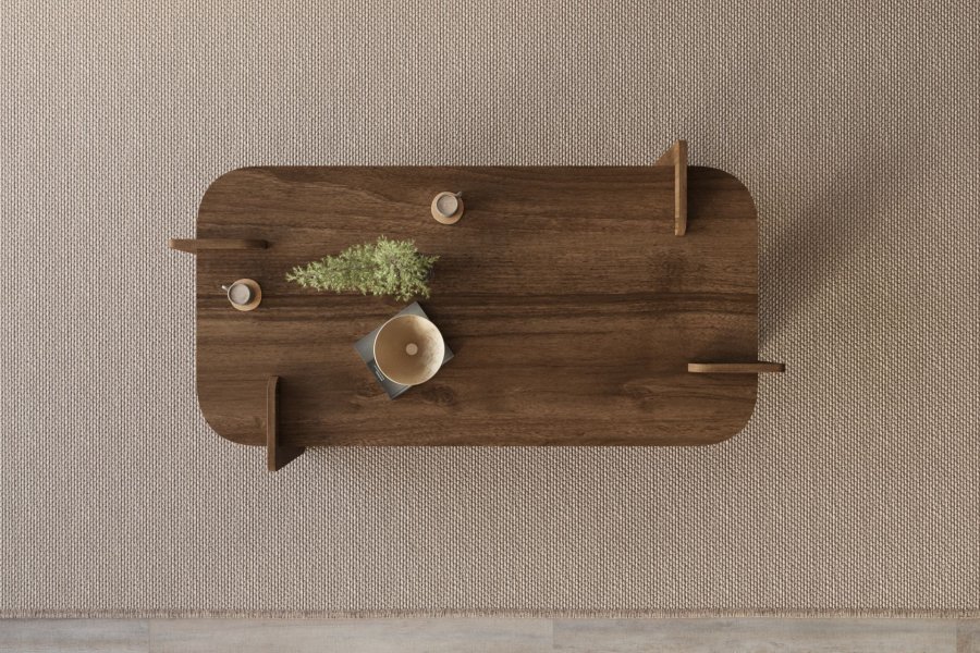 NORDV�RK Lovge - Sofabord i valn�tt