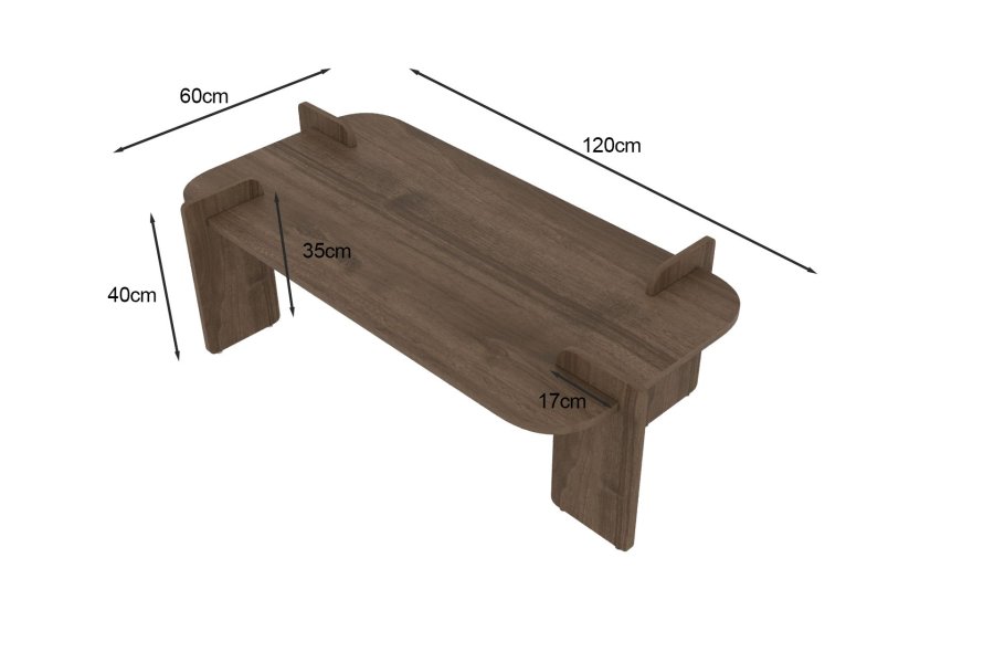 NORDV�RK Lovge - Sofabord i valn�tt