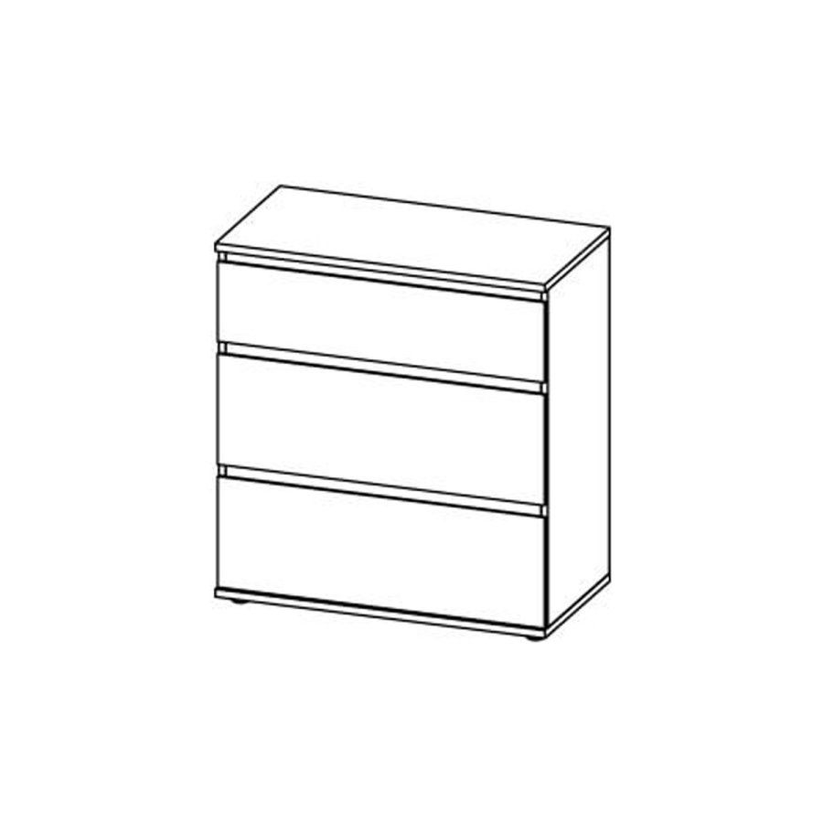 TVILUM Nova  Kommode – Weißes Verbundholz, (84 x 40)