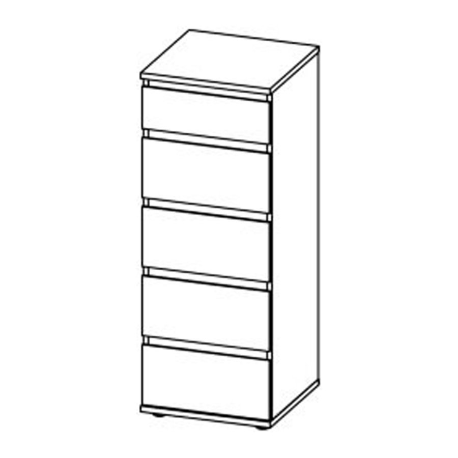 TVILUM Nova  Kommode – Weißes Verbundholz, (107 x 40)