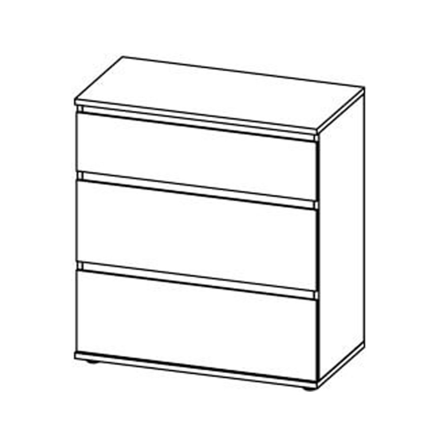 TVILUM Nova  Kommode – Naturverbundholz, Eichenstruktur, (84 x 50) 