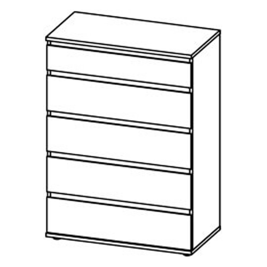 TVILUM Nova Kommode - Naturfarbenes Verbundholz, Eichenstruktur, (107x40)