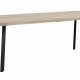 ROWICO Fred Plankentisch - weiß geölte Eiche und schwarzes Metall (240x100) 