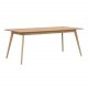 ROWICO rektangulr Yumi spisebord m. udtrk - natur egetrsfiner og eg (190x90)