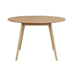 ROWICO Runt Yumi Matbord - Naturlig Ekfan&eacute;r och Ek (� 115 cm)
