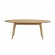 ROWICO oval Yumi sofabord - natur egetrsfiner og eg (130x65)