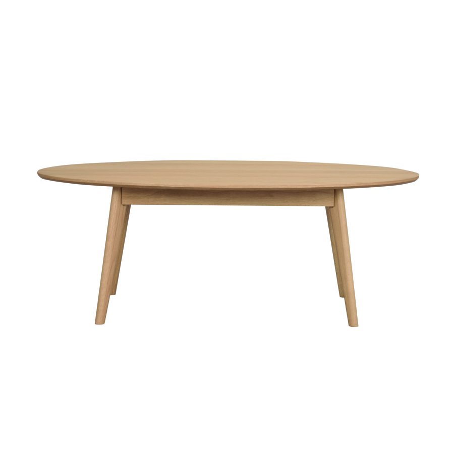 ROWICO oval Yumi sofabord - natur egetrsfiner og eg (130x65)