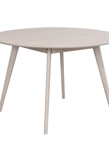 ROWICO rund Yumi spisebord - hvidvasket egetrsfiner og eg (115)