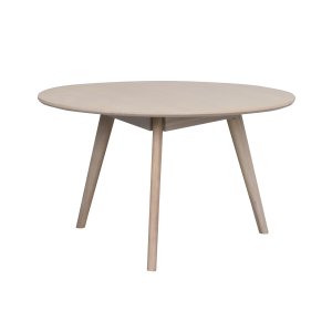 ROWICO rund Yumi sofabord - hvidvasket egetrsfiner og eg (90)