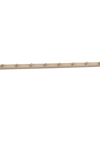 ROWICO rektangulr Milford knagerkke m. 8 knager - hvidvasket eg (80cm)