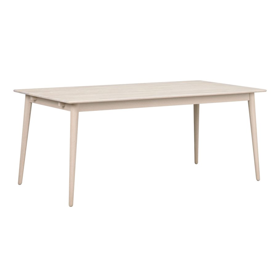 ROWICO Tyler rektangulrt spisebord - massiv hvitpigmentert eik (180x90)