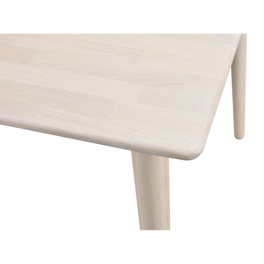 ROWICO Tyler rektangulrt spisebord - massiv hvitpigmentert eik (180x90)