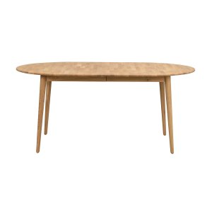 ROWICO Tyler ovalt spisebord, m. udtrk - massivt olieret egetr (170/210x105)