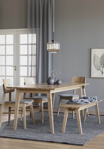 ROWICO Melfort spisebord - brstet villeik finer (180x90)