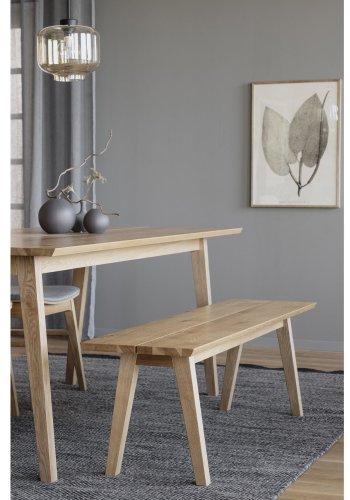 ROWICO Melfort benk - brstet villeik finer (144x38)