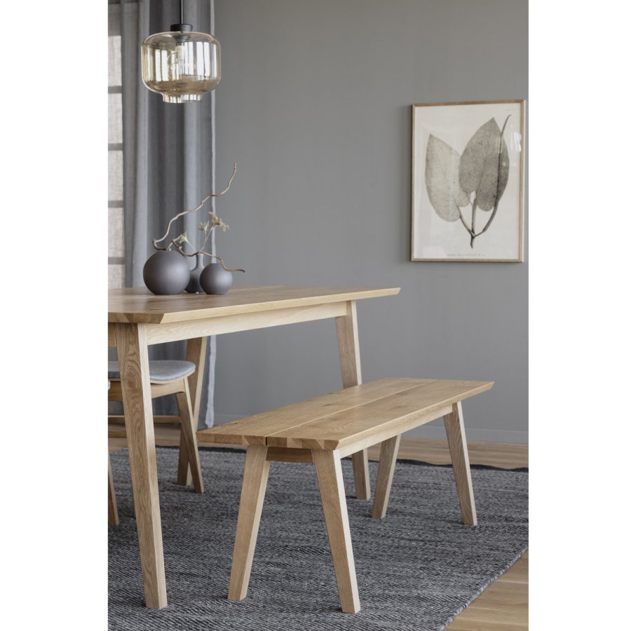 ROWICO Melfort benk - brstet villeik finer (144x38)