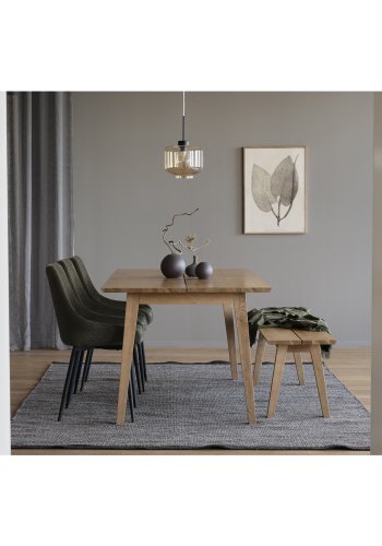 ROWICO Melfort benk - brstet villeik finer (144x38)