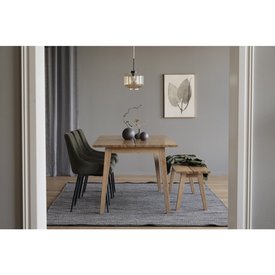 ROWICO Melfort benk - brstet villeik finer (144x38)