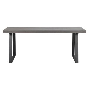 ROWICO Brooklyn spisebord brun tr og sort metal (170x95)