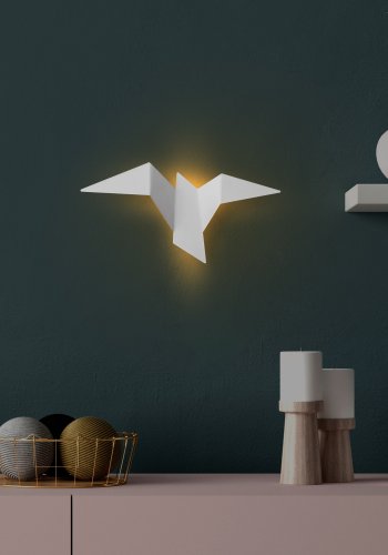 LUMI Pacal? M vegglampe - hvitt metall