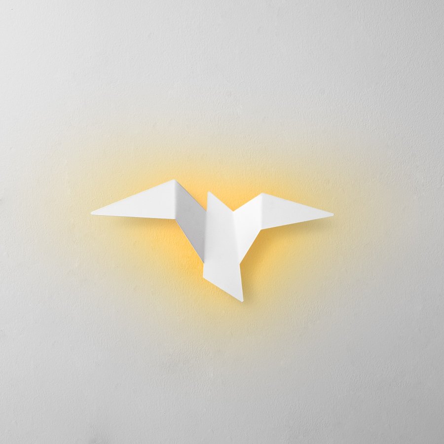 LUMI Pacal? M vegglampe - hvitt metall