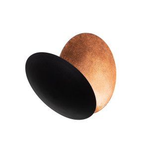 LUMI Yosma vgglampa - svart och kopparfrgad metall