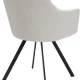 KARE DESIGN Coco Cream drejestol, m. armln - creme polyester og stl