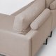 KAVE HOME Galene 3-manns sofa, med hyre sjeselong - beige resirkulerte fibre og jern