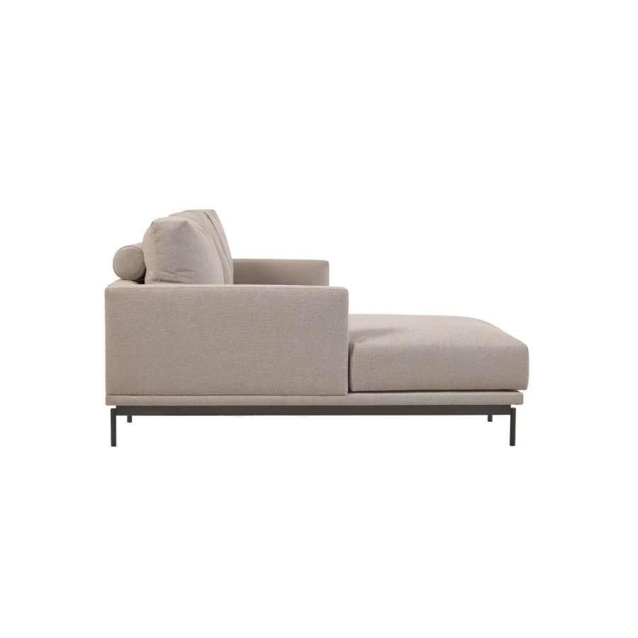 KAVE HOME Galene 3-manns sofa, med venstre sjeselong - beige resirkulerte fibre og jern