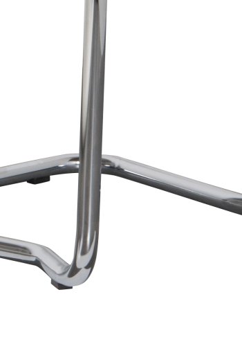 ZUIVER Ridge Rib Kink spisebordstol, m armlener - oransje flyel polyester/nylon og slv krom