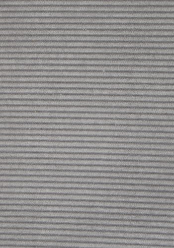 ZUIVER Ridge Rib spisebordsstol, med armlener - lysegr flyelspolyester og slvkrom