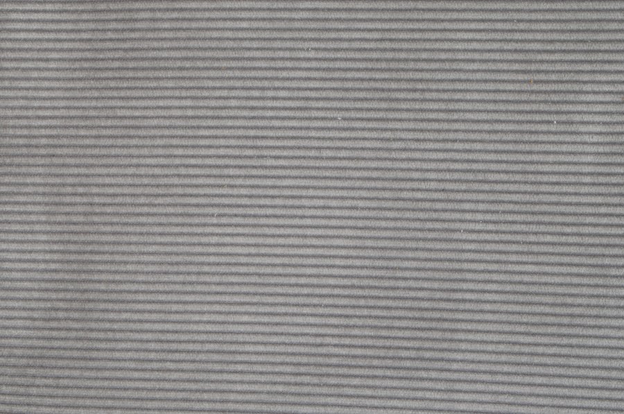 ZUIVER Ridge Rib Kink spisebordstol, m armlener - lys gr flyels polyester/nylon og slv krom