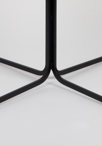 ZUIVER Nikki lenestol, med armlener - sort PU og sort stl