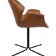 ZUIVER Nikki lenestol, med armlener - brun PU og sort stl