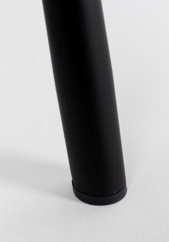 ZUIVER Brit lenestol, med armlener - mrkegr flyelspolyester og sort stl