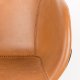 ZUIVER Feston lenestol, med armlener - brun PU og sort stl